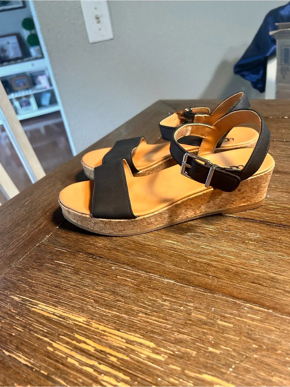 UGG black wedge